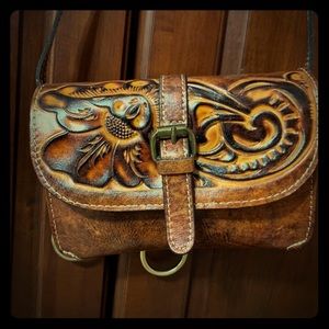 Italian Leather Patricia Nash Crossbody Purse